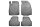 Opel Mokka (A) ( 2012- 2019 ) / Chevrolet Trax ( 2012-2014 ) Set de covorașe de cauciuc cu talon înalt Aristar