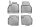 Mercedes Citan (W415) ( 2012-2021 ) / Renault Kangoo (II) ( 2008- 2021 ) Set de covorașe de cauciuc Aristar High bead