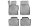 BMW 3 (F30/ F31) xDrive ( 2011-2018 ) / Bmw 4 Grand Coupe (F36) xDrive ( 2014-2021 ) Set de covorașe de cauciuc Aristar High bead rubber mat set