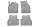 Volkswagen Caddy (V) ( 2020- ) Set de covoare de cauciuc cu 5 locuri Aristar cu profil înalt Aristar