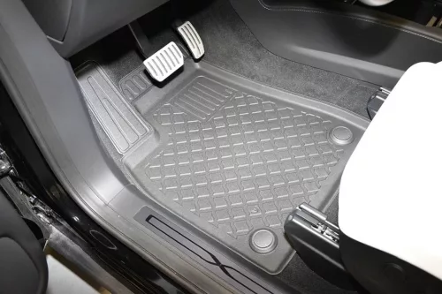Tesla Model X (2015-2021) Set de covorașe din cauciuc 3D Aristar cu margini înalte pentru primul rând