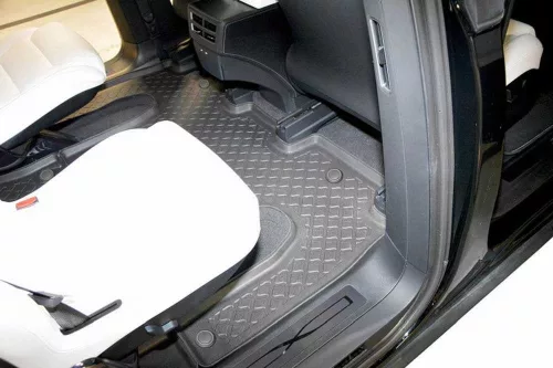 Tesla Model X 6 locuri (2021-) Set de covorașe din cauciuc 3D Aristar cu margini înalte pentru al doilea rând