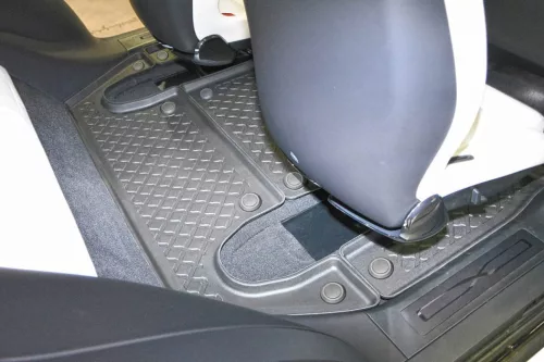 Tesla Model X (2015-2021) Set de covorașe din cauciuc 3D Aristar cu margini înalte pentru al treilea rând