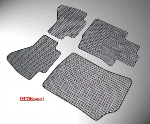 Citroen C1 (I) / Peugeot 107 / Toyota Aygo ( 2005-2014 ) Set de covorașe din cauciuc CikCar