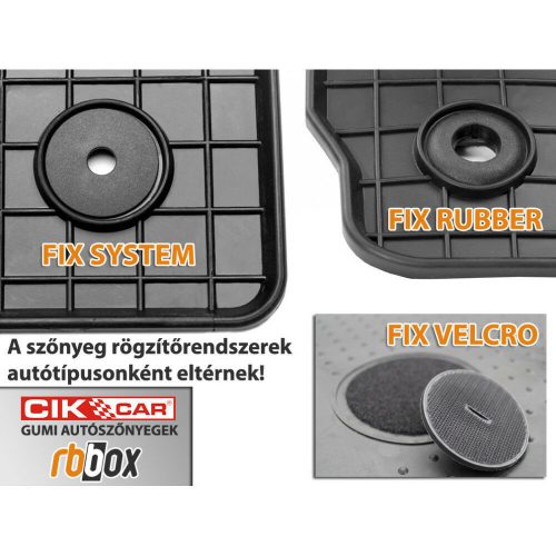 Ford Custom Tourneo ( 2012- 2018 ) 2 locuri manual CikCar Set de covorașe de cauciuc cu 2 locuri