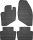 Volvo S60 ( 2000-2009 ) / Volvo S80 TS ( 1998-2006 ) / Volvo V70 ( 2000-2006 ) / Volvo XC70 ( 2000-2007 ) Set de covoare din cauciuc Frogum