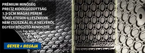 Peugeot 4007 / Citroen C-Crosser (2007-2012) / Mitsubishi Outlander III (2012-) Set covorașe din cauciuc Geyer&Hosaja 856/4C