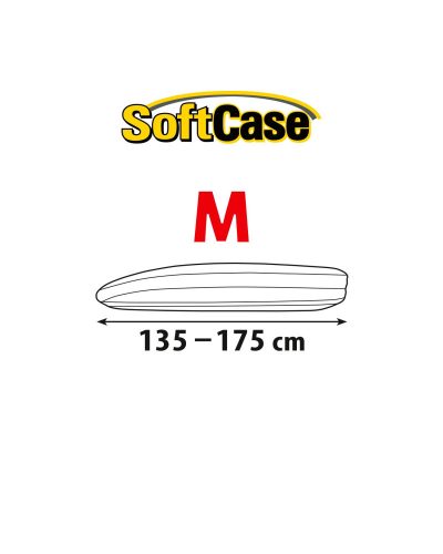 135-175 cm Husă de protecție SoftCase pentru cutie de acoperiș, mărime M