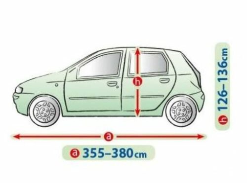 355-380 cm Prelată pentru garaj mobil - M1 hatchback