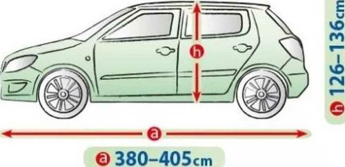 380-405 cm Prelată pentru garaj mobil - M2 Hatchback