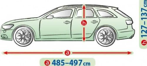 485-497 cm Prelată mobilă pentru garaj - break XXL