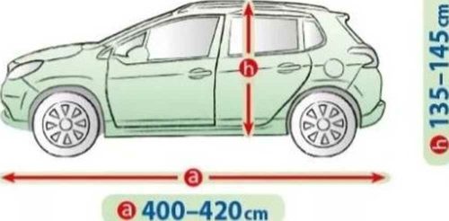 400-420 cm Prelată mobilă pentru garaj - M SUV | off road