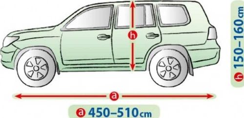 450-510 cm Prelată pentru garaj mobil - XL SUV | off road