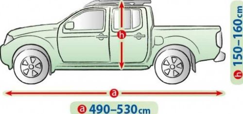 490-530 cm Prelată pentru garaj mobil - XL Pick Up