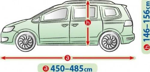 450-485 cm Prelată pentru garaj mobil - XL minivan