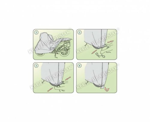 190-215 cm Husă Basic Garage pentru motocicletă – mărime M