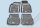 Audi A6 (C6) ( 2004-2008 ) set de covorașe din cauciuc Rezaw-Plast cu talon înalt