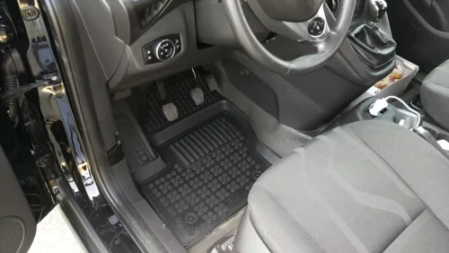 Ford Connect (2013-2022) set de covorașe din cauciuc Rezaw-Plast cu margini înalte pentru 5 locuri