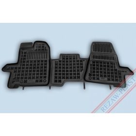   Ford Custom Tourneo (2012-2018) / Ford Transit (2013-) / Ford Custom Transit (2013-2023) 3 scaune, set de covorașe din cauciuc Rezaw-Plast cu margini înalte, montare manuală