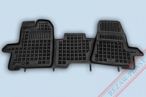Ford Custom ( 2012-2018 ) / Ford Transit (2013-) 3 locuri cu spătar înalt manual Rezaw-Plast Set de covorașe din cauciuc