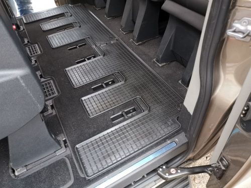 Ford Custom Tourneo (2018-) Set de covorașe din cauciuc Rigum pentru al treilea rând