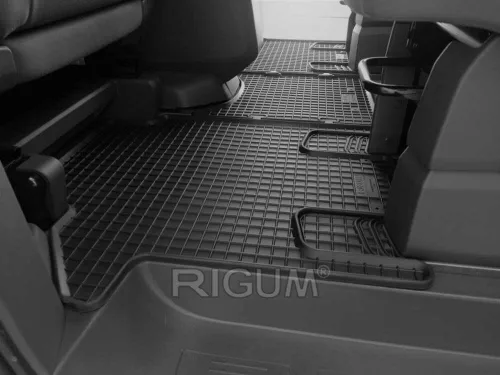 Volkswagen T7 Multivan (2022-) Set de covorașe din cauciuc Rigum pentru al doilea rând de scaune