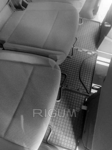Volkswagen T7 Multivan (2022-) Al treilea rând de scaune Set de covorașe din cauciuc Rigum